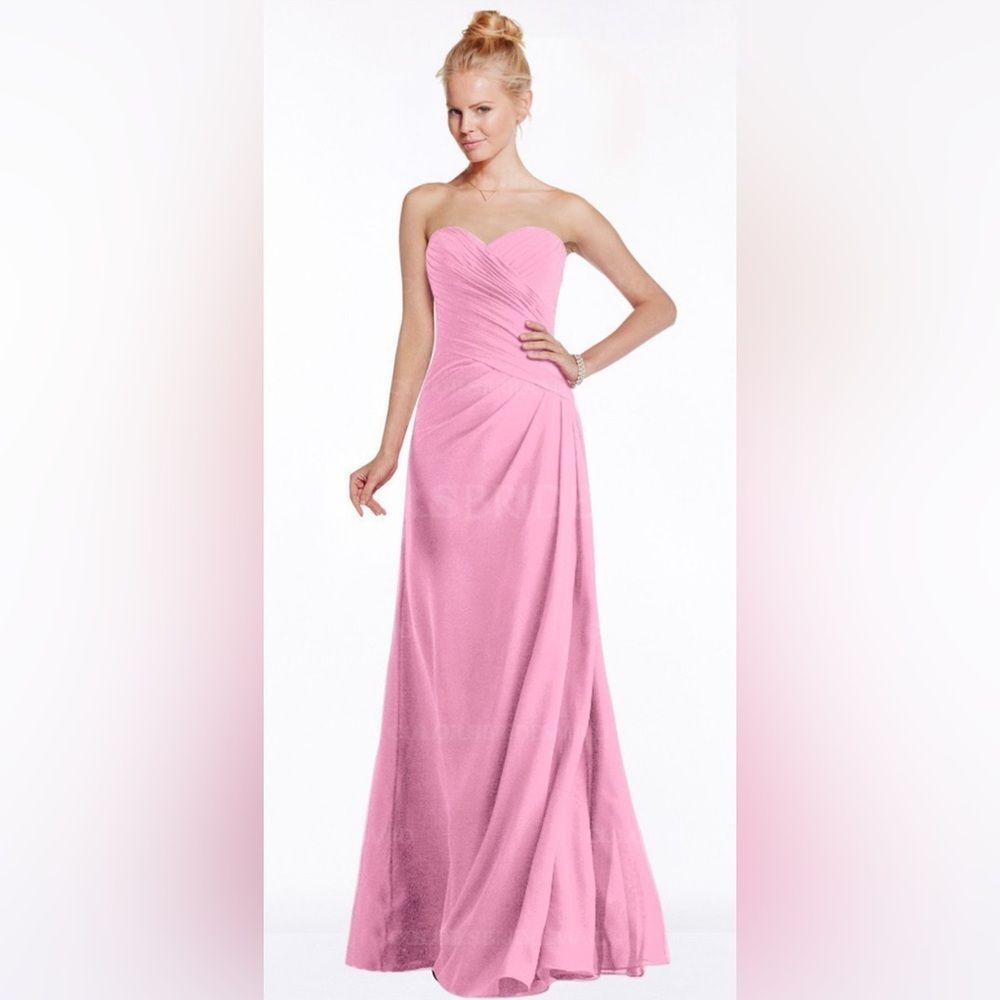 Jaeden Women's Strapless Pink Formal Long Evening Prom Gown